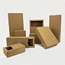 Environmentally Friendly Kraft Paper Drawer Carton Brown Drawer Gift Boxes Print Package Box