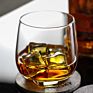 European Crystal Whisky Old Fashioned Rock Glass Classic Minimal Design Handmade Whiskey Tumbler Glasses Spirits Liquor Cup