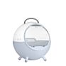 European Market Dog Transport Cage Plastic Handle Pet Carrier on Wheels & Walking Pet Carrier