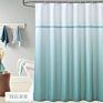European Pattern Print Waterproof Shower Curtain, Elegant Rust Resistant Green Shower Curtain Boho for Bathroom/