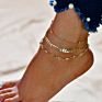 European Simple All-Match Alloy Pendant Anklet Jewelry
