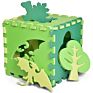Eva Foam Puzzle Mat Baby Play Mat with Shape Match Cute Animal Fence and Floor Foam Tiles