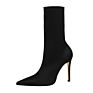 Evkoodance Beautiful Women Wedding Party Shoes High Heel Boots with Tan Black Green Color