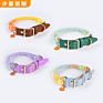 Extending Multicolor Traction Braided/ Hand-Woven Rope Pet Rainbow Collar