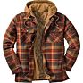Fanli Quilted Mens Thick Jacket Shirt with Hood Men Jacket