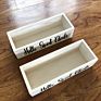 Farmhouse White Rustic Wood Boxes Bathroom Storage Organizer Decor Toilet Paper Holder