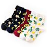 Fast Dispatch Korean Funny Fruit Socks Women Casual Banana Avocado Cartoon Fruit Print Girls Socks