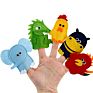 Felt African Animals Finger Puppets Elephant Dinosaur Hippo Parrot Chicken Gift