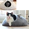 Felt Egg Shape Cat Cave Bed Washable Pet Nest Felt Cat Bed