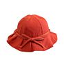 Female Cute Bow Art Hat Fisherman Hat Spring and Sunscreen Sun Hat