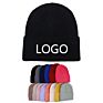 Fisherman Logo Acrylic Warm Plain Wool Hats Unisex Ribbed Cashmere Gorros De Lana Knit Beanie