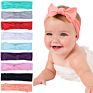 Fit All Baby Bowknot Headwrap Kids Bow Cotton Solid Color Headband Infant Newborn Headbands