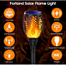Flame Torch Outdoor Solar Design Waterproof 96Leds Solar Garden Light