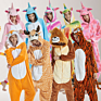 Flannel Unicorn Pajamas Girls Cartoon Animal Onesie Women Sleepwear Hooded for Adults and Kids