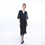 Flare Sleeve Chiffon Evening Maxi Dress plus Size Women Party Long Dress Gown Clothes Formal Long Slim Elegant Dress
