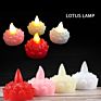 Flickering Flameless Tealight Led Candles Battery Operated Waterproof Outdoor Decorative Led Lotus Floating Candles