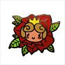 Flower Lapel Pin Hard/Soft Enamel Rose Metal Pin