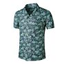 Flower Printing Short Sleeve Viscose Casual Loose Beach Hawaiian Men Shirt