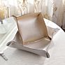 Foldable Pu Leather Tray Home Jewelry Storage Tray Basket Coin Key Makeup Tray
