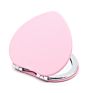 Foldable round Heart Makeup Mirror Monogram Leather Pocket Mirror