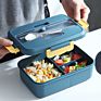 Food-Grade Plastic Bento Lunch Box Microwavable to Heat Lunch Bento Box