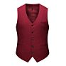 Formal Mens Vest Elegant Solid Color plus Size Suit Vest