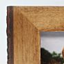 Frame with Bark Edges Used for Desktop or Wall Displays Natural Brown Rustic Wooden Photo Frame