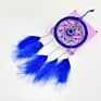 Fs3002 Feather Evil Eye Car Hanging Ornament Indoor Decoration Handmade Dream Catcher