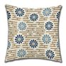 Geometric Pattern Retro Flower Car Pillow Cover Home Cloth Sofa Cushion Cover