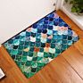 Geometry Pattern Cobblestone Door Mat Marble Semicircle Shiny Front Door Rugs Gold Powder Zigzag Homeware Diamond Large Sponge