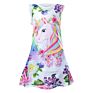 Girl Butterfly Unicorn Print Baby Girl Dress Party Sleeveless Princess Christmas Dress