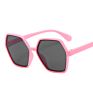 Girls Boys Polygon Kids Sunglasses Children Plastic Mirror Sun-Shading Eyeglasses Hexagon Sun Glasses Uv400 Protection