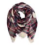 Girls Boys Warm Tassels Plaid Scarf Ski Wrap Shawls for Children