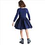 Girls' Dresses Star Pattern Baby Girl Party Dresses Children's Clothing Long-Sleeved Girl Dress