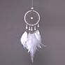 Girl's heart Japanese crystal beads feather car dream catcher