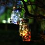 Glass Mason Bottle Color Solar Garden Lights Christmas Gifts Outdoor Ornaments Holiday Lighting -Sellin
