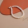 Gold Filled Baby Women Jewelry Natural Cute Tiny Vintage Kids Chain Bangle Beaded Stone Real Freshwater Pearl Bracelet
