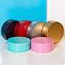 Gold Food Grade Empty Cookie round Tin Boxes Biscuit Cake Metal Tinplate Box
