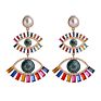 Gold Plated Big Eyes Diamond Evil Eyes Alloy Crystal Stud Earrings Women