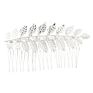 Gold Plated Leaf Hairpin Hair Combs Hair Sticks Barrettes Gift for Women Girl Accessories
