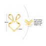 Gold Plated Stainless Steel Double Chevron Rings for Women Teen Girls Stackable Knuckle Ring Sets for Midi Index Finger