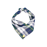 Grey White Pattern Pet Cotton Dog Bandana