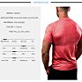 Gym Clothing T-Shirt Mens Tops Bodybuilding Fitness Muscle Showing Compressed Tight Fit Design Gym Wear Men's Shirts