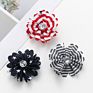 Hair Clips Set Accessories Chiffon Flowers Hair Clips National Day Hair Clips 6Pc