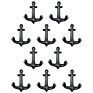 Hall Tree Black Anchor Style Key Hat Coat Cast Iron Decorative Wall Hooks
