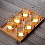 Hand Blown Clear Glass Teacup Borosilicate Glass Tea Set Tea Cups 6Pcs