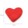 Hand Knitted Wool Earring Accessory in Autumn and Korean Temperament Heart round Earrings Accessories