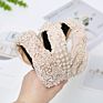 Hande Made Knotted Wide Headbands Women Lace and Pearl Elastic Accessories Headband