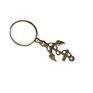 Handheld Magnifying Glass Brass Magnifying Glass with Wooden & for Reading Home & Office Use