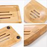 Handmade 100% Biodegradable Bathroom Top Natural Wooden Soap Dish Bamboo Soap Dishes Holder